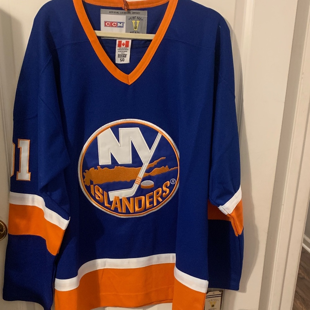 CCM Blue and Orange Islanders Jersey